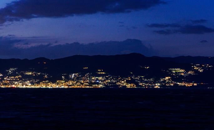 初島の夜景